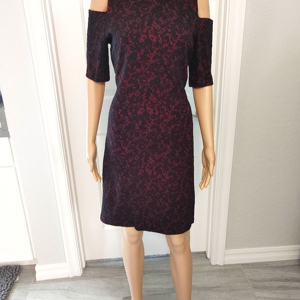 Michael Kors Red & Black Dress Medium